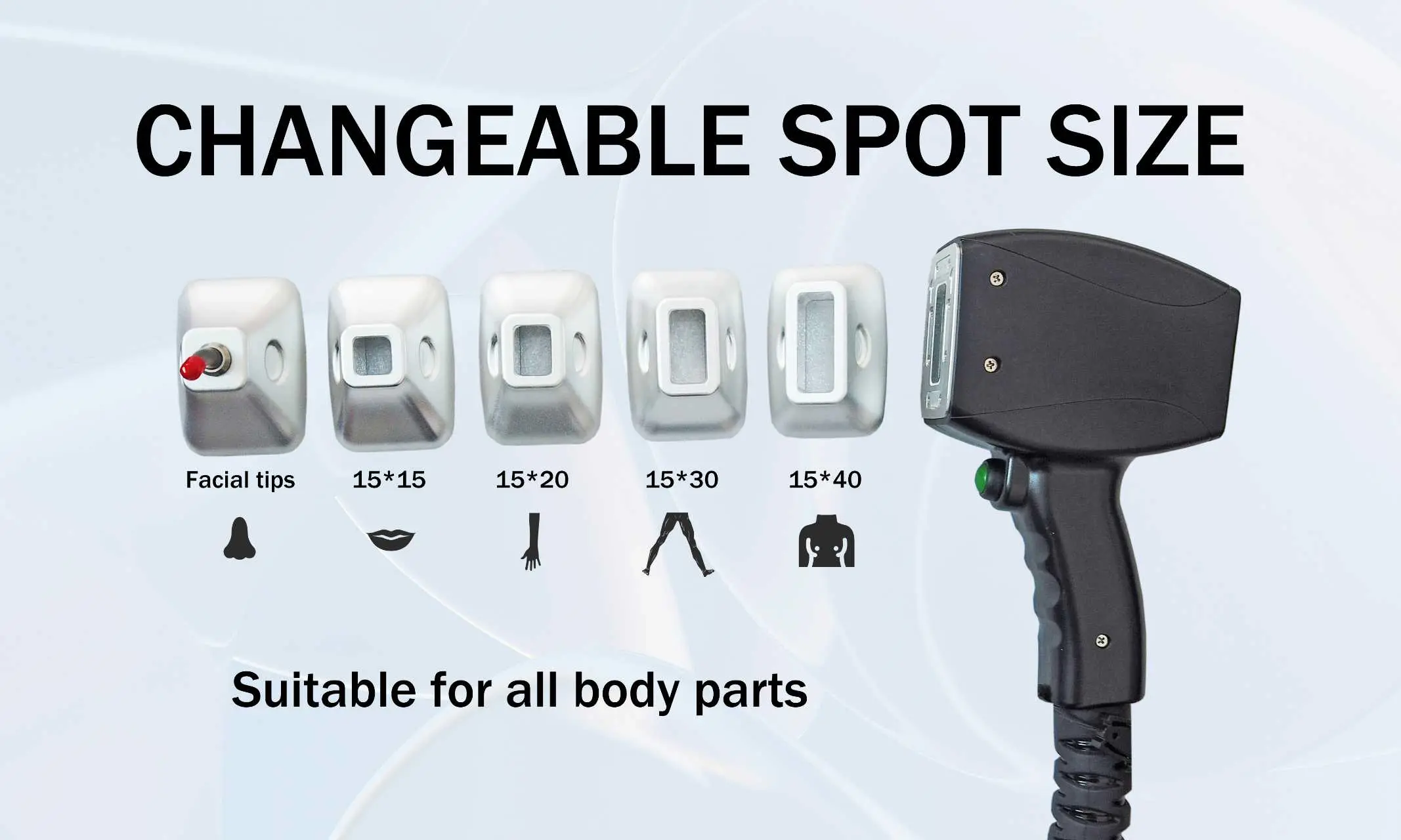 soprano laser changeable spot size