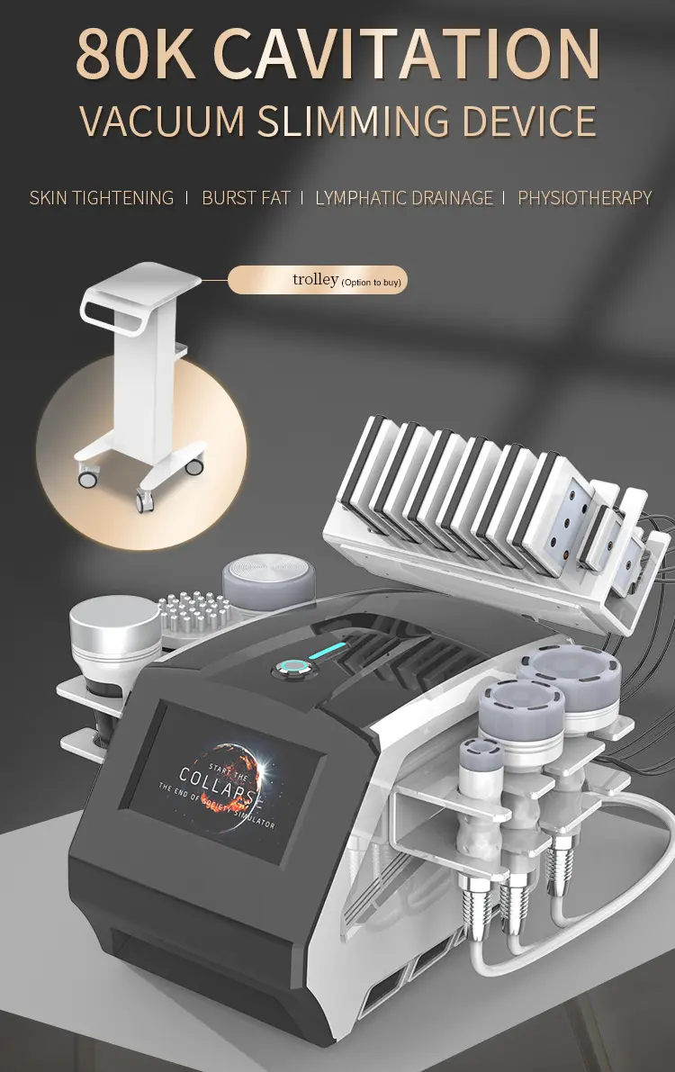 Cavitation lipo laser RF vacuum machine