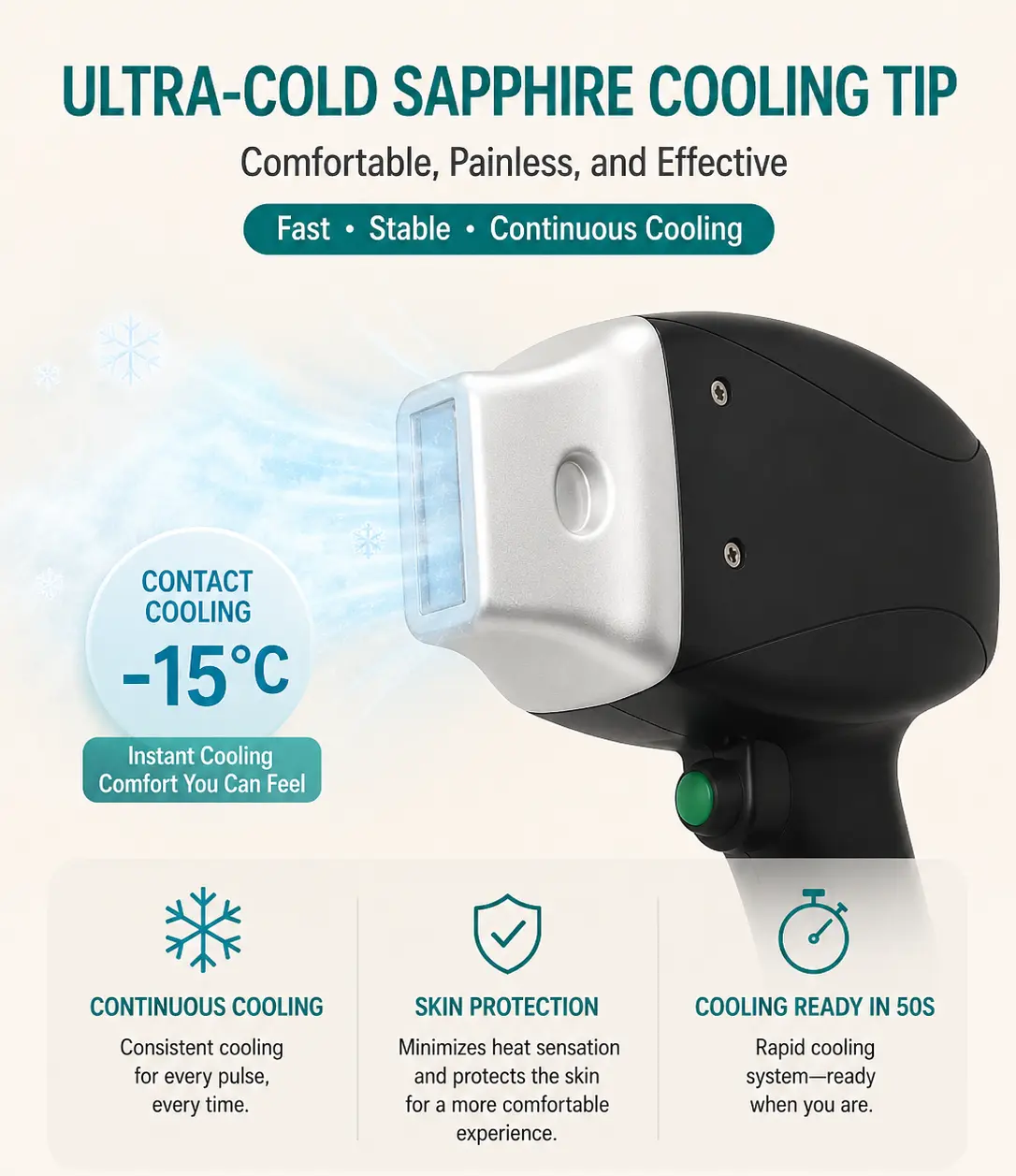 cooling ice laser