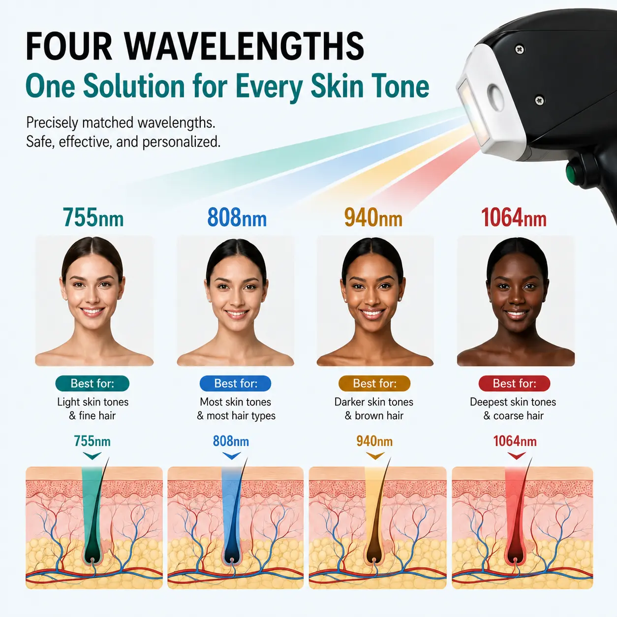 4 wavelength laser